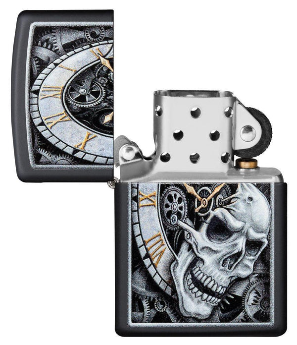 Запальничка 218 Skull Clock Design
