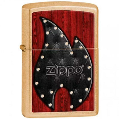 Запальничка Zippo 207G Leather Flame