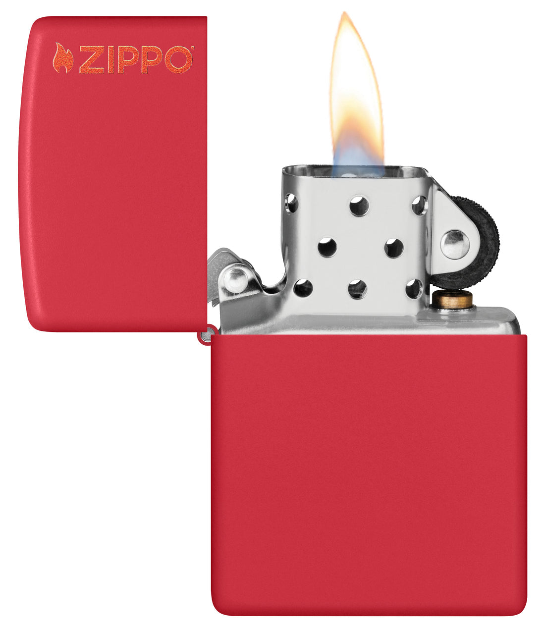 Запальничка 233 RED MATTE w/ZIPPO LOGO
