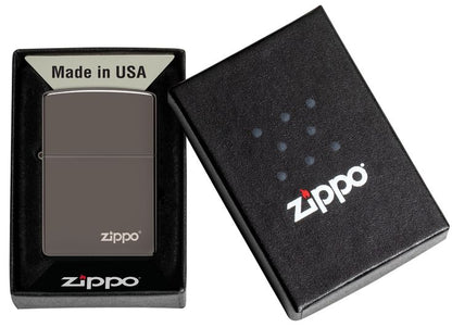 Запальничка Zippo BLACK ICE w/ZIPPO LOGO - Laser