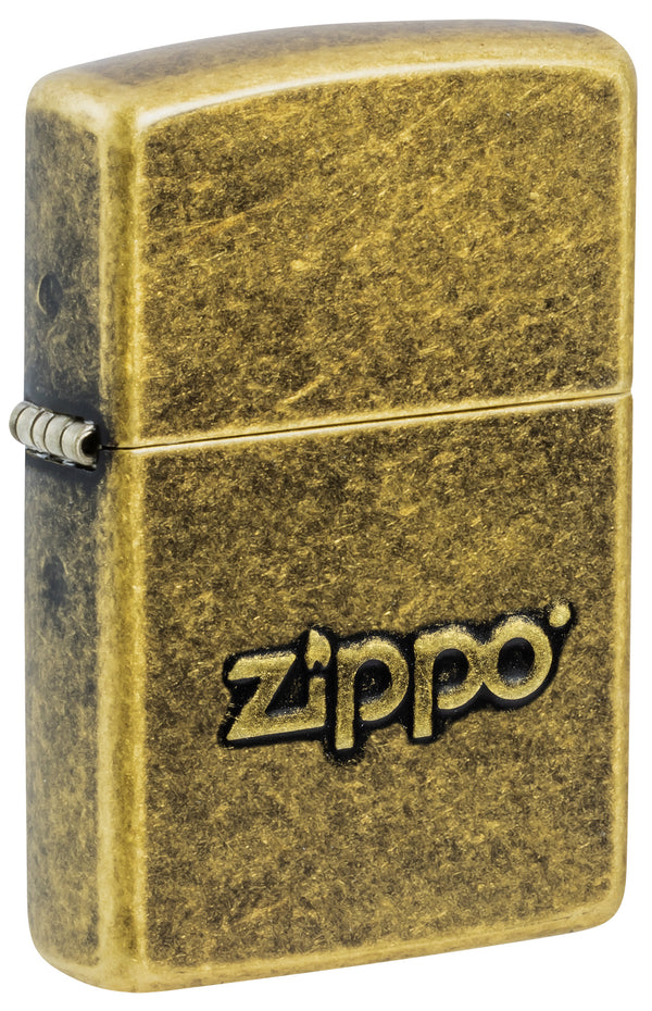 Запальничка Zippo Stamp Antiqued Brass