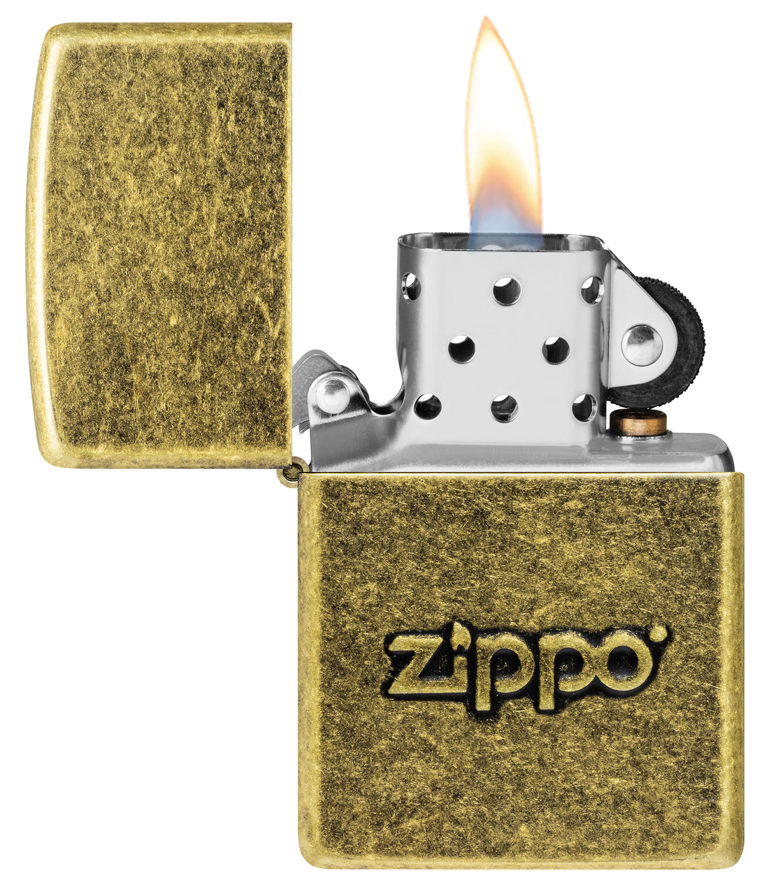 Запальничка Zippo Stamp Antiqued Brass