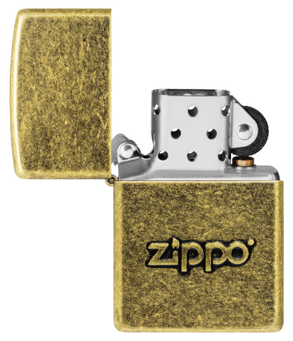 Запальничка Zippo Stamp Antiqued Brass