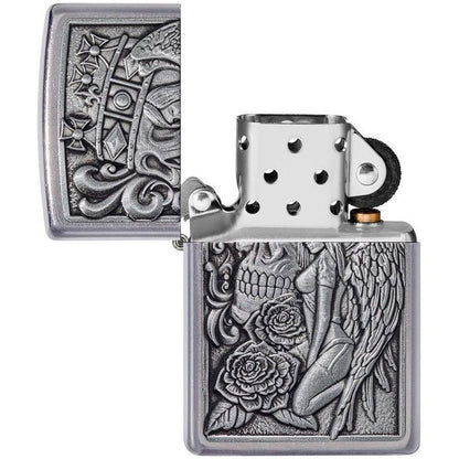Запальничка 207 Skull And Angel Emblem