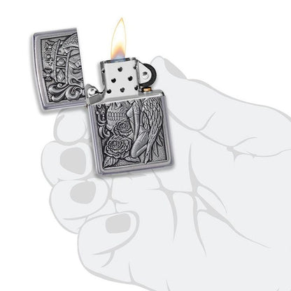 Запальничка 207 Skull And Angel Emblem