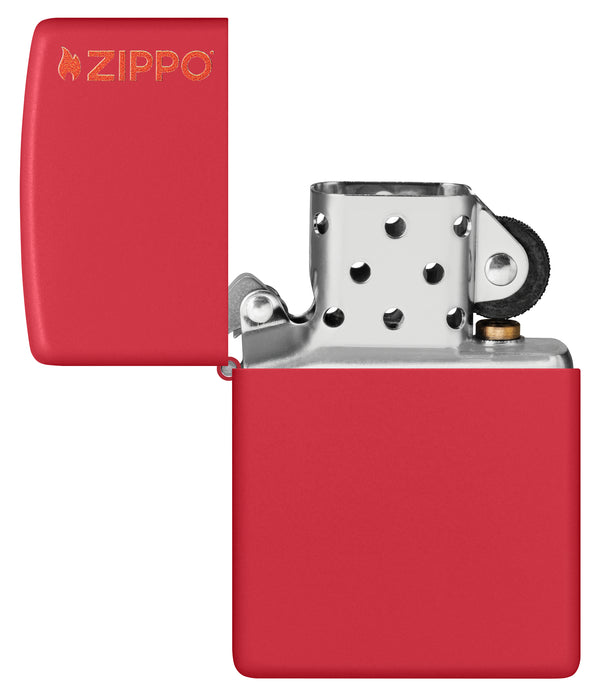 Запальничка 233 RED MATTE w/ZIPPO LOGO
