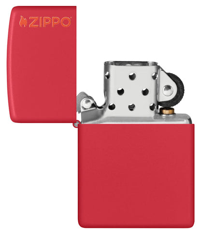 Запальничка 233 RED MATTE w/ZIPPO LOGO
