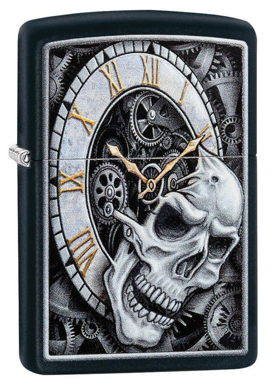 Запальничка 218 Skull Clock Design