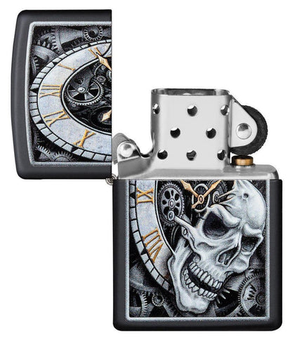 Запальничка 218 Skull Clock Design