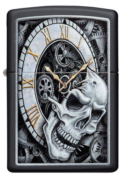 Запальничка 218 Skull Clock Design