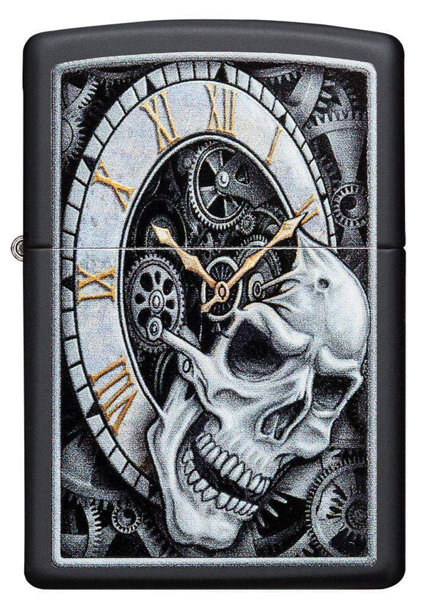 Запальничка 218 Skull Clock Design