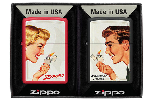 Запальничка 233/218 Zippo Couple Set Girl/Guy