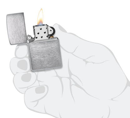 Запальничка  BRUSH FNISH CHROME