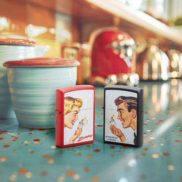 Запальничка 233/218 Zippo Couple Set Girl/Guy