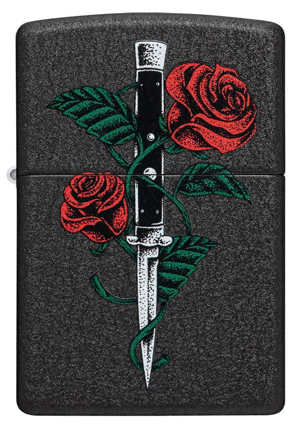 Запальничка 236 Rose Dagger Tattoo Design